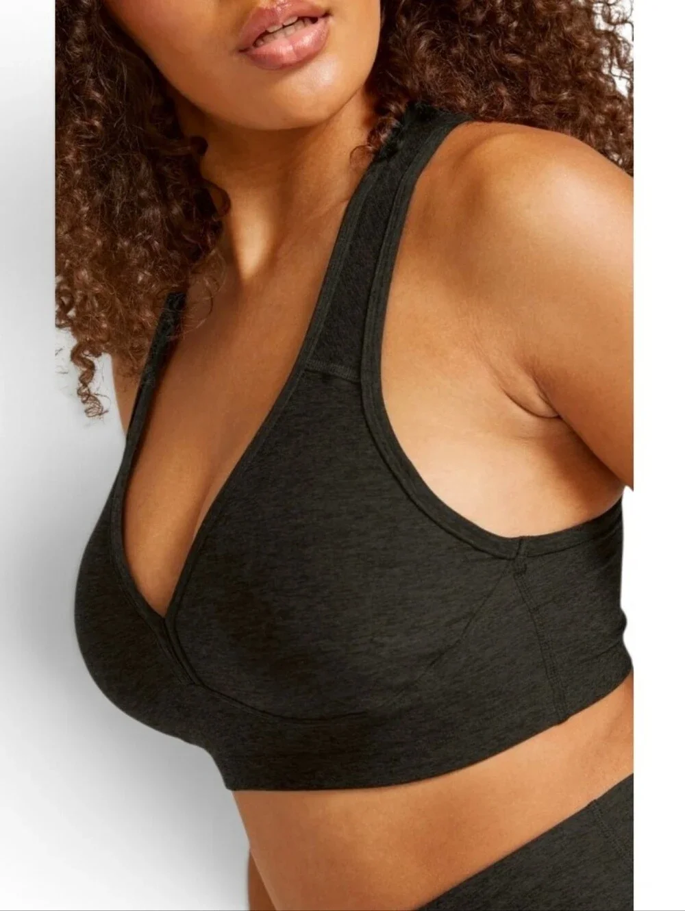 BEYOND YOGA X REVOLVE Charcoal Gray Lift Your Spirits Sports Bra - XL